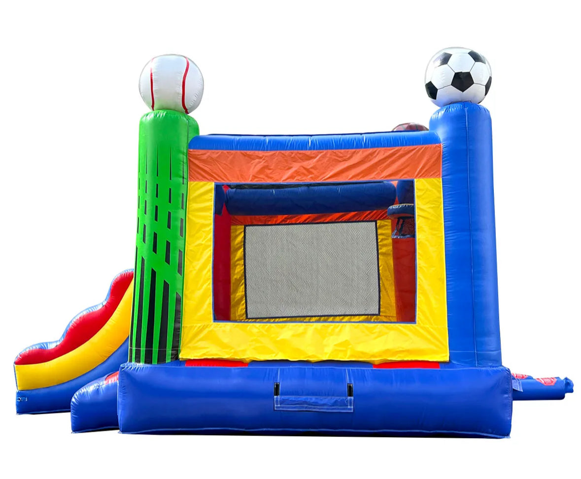 Combo bouncer w/ slide (wet/dry)