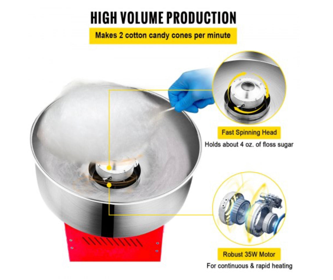 Cotton Candy Machine For Rent Chicago/Bolingbrook | Snax Rentals