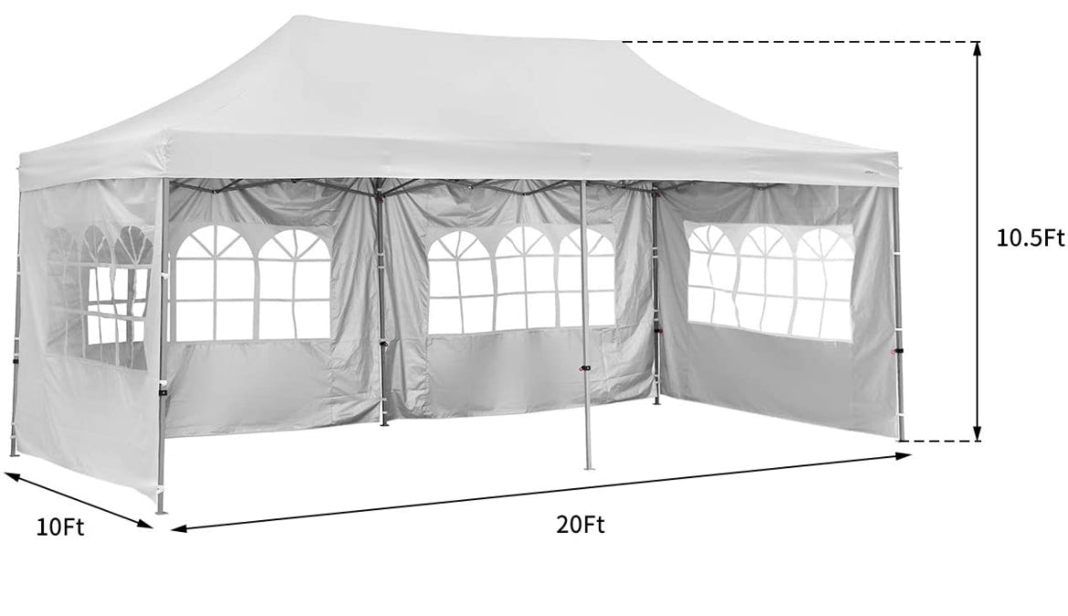 10x20 White Canopy Tent | Spacious & Durable Shelter