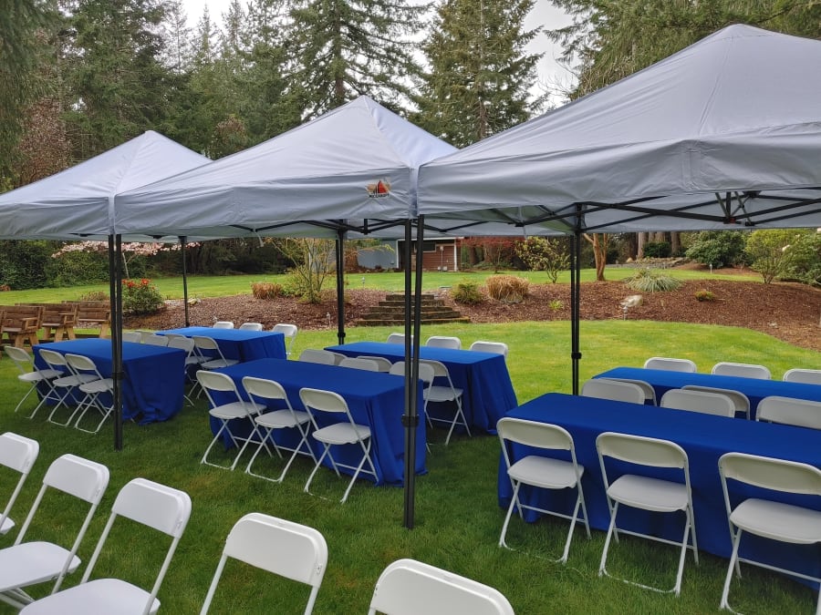 Tent Bundle #3 | 10x10 Tents, Tables & Chairs Included