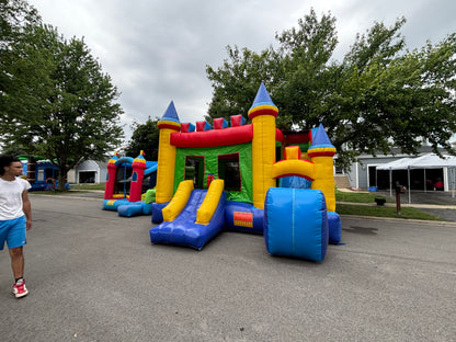 Giant Bounce House Castle w/ Slide combo 17ft x 16ft