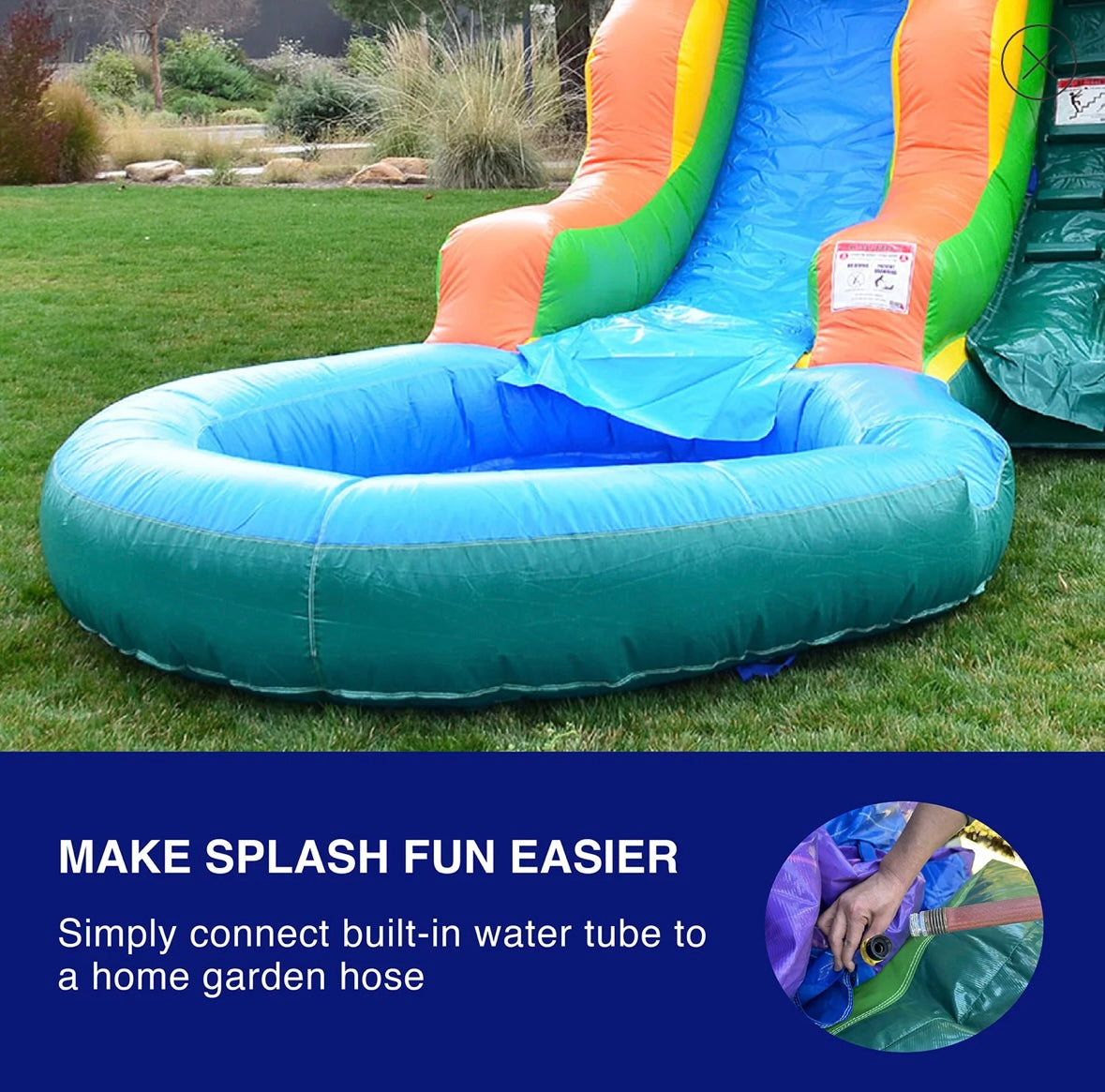 Tropical Waterslide  Pool, Tropical Waterslide w/ Pool