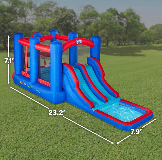 Bouncer with Splash Pad 22ft x 8ft | Jump & Water Fun