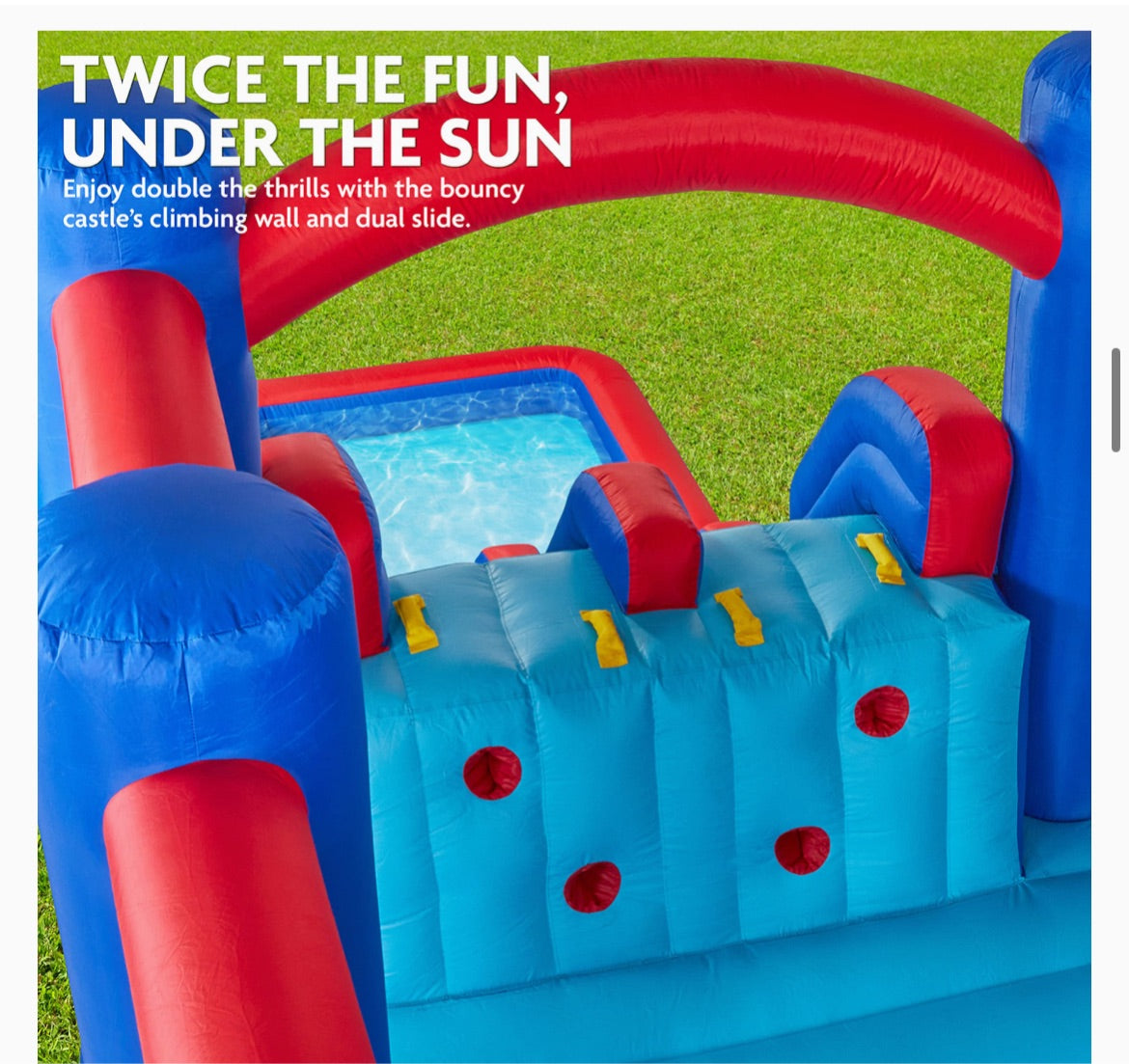 Bouncer with Splash Pad 22ft x 8ft | Jump & Water Fun