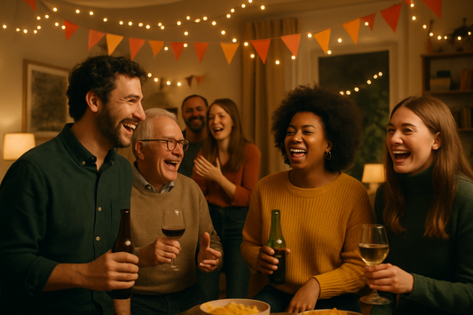 people enjoying a party in a home