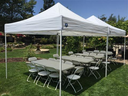 Tent Bundle #3 | 10x10 Tent Package with Tables & Chairs