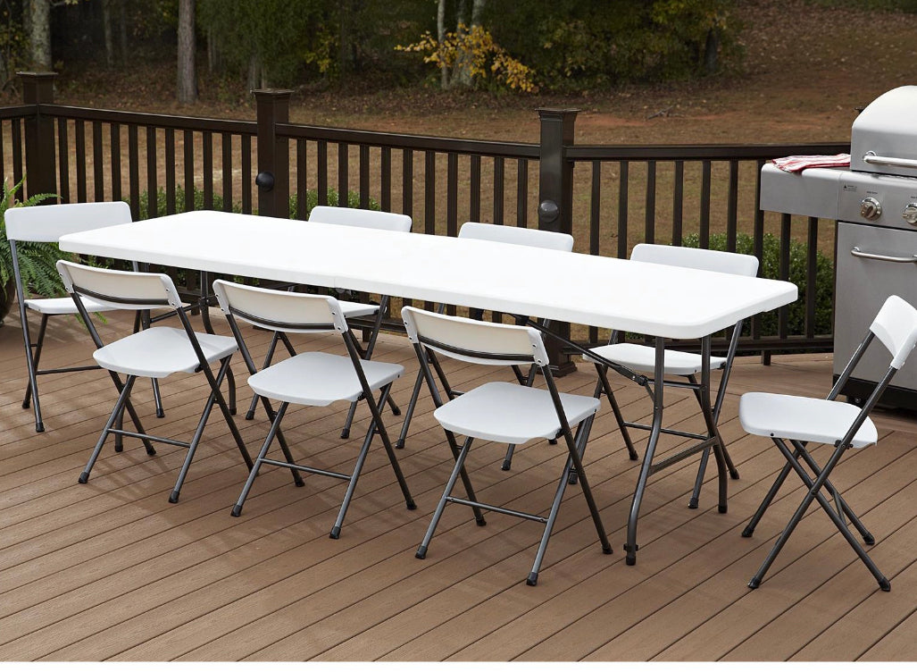 8ft Table | Seats 8-10 People for Events & Gatherings