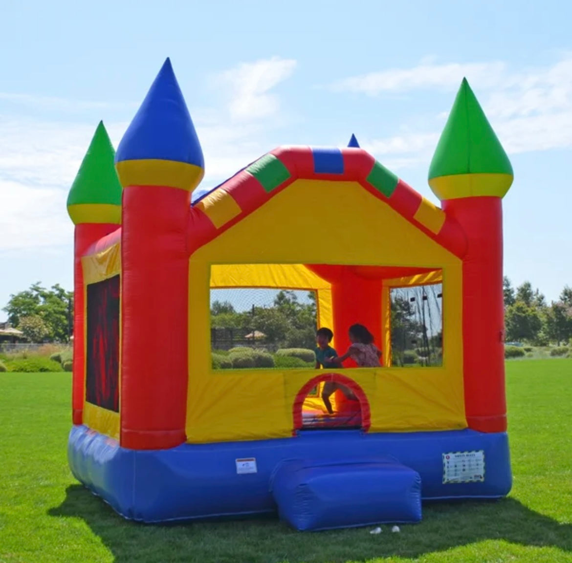 Giant Color Castle 13ft x 13ft | Fun Bounce House