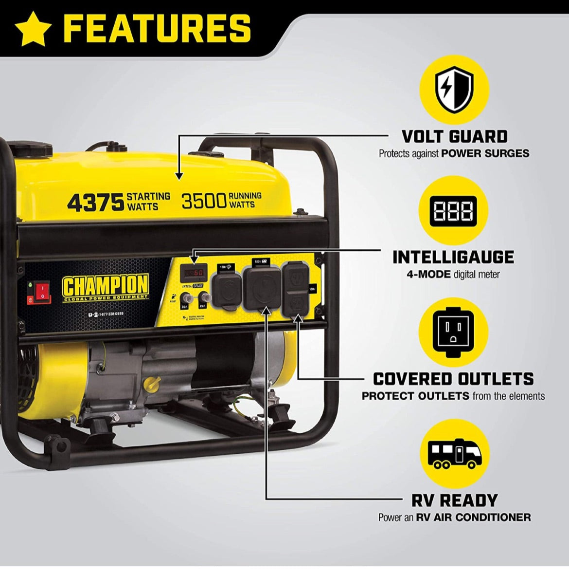 3500-Watt Generator | Reliable Power for Outdoor Events
